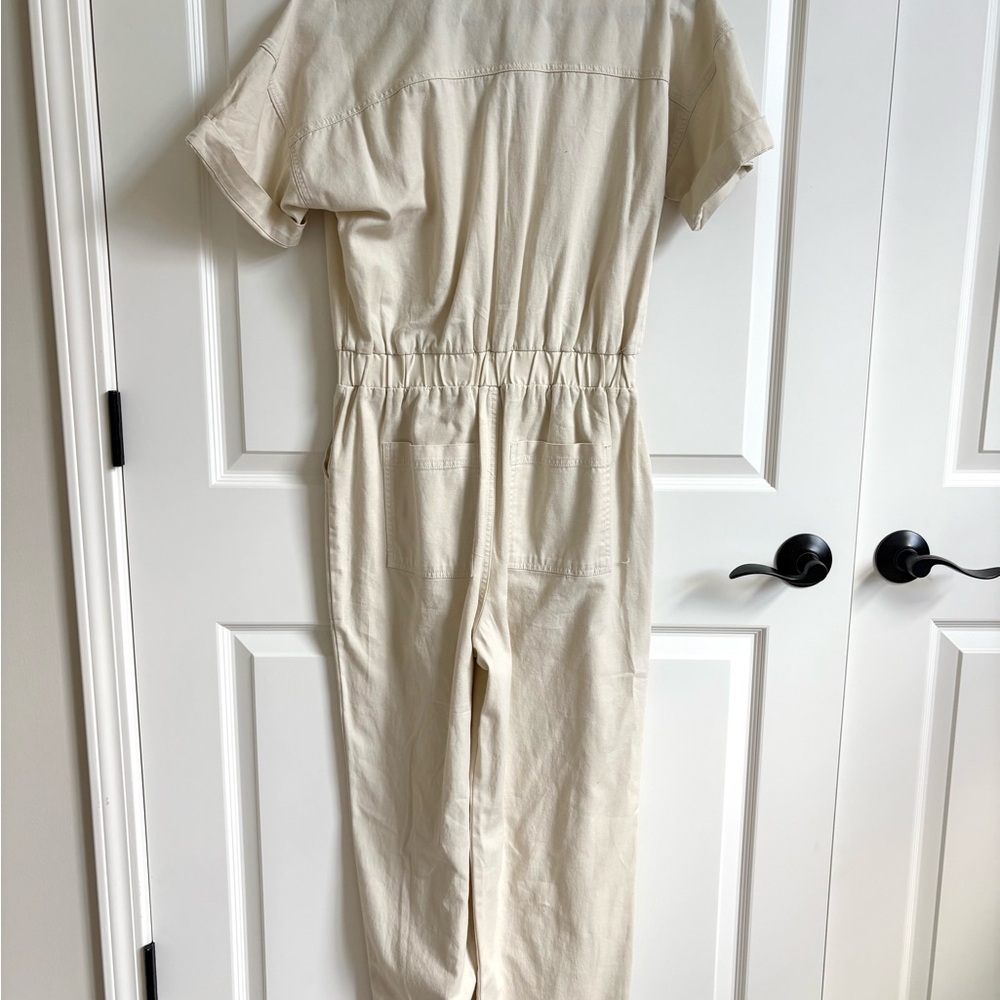 NWT Universal Thread Cream Button-Front Utility Boilersuit Jumpsuit | size 4 - Picture 6 of 7